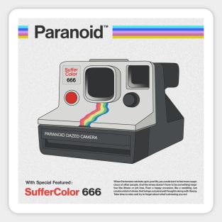 Paranoid SufferColor 666 Sticker